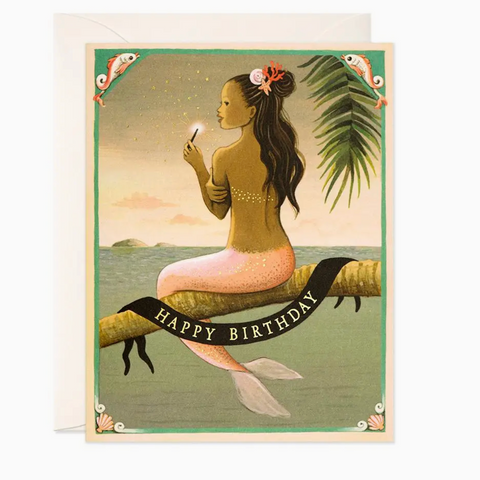 Mermaid Birthday Card -birthday
