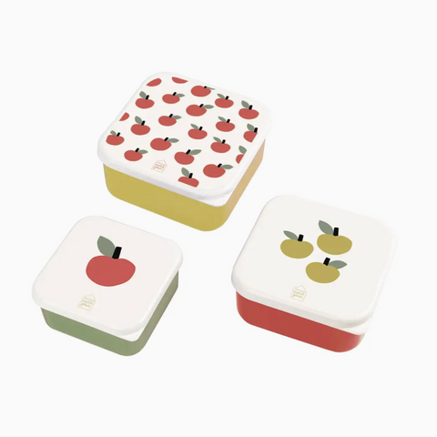 Set of 3 Lunch Boxes -apples 18m+