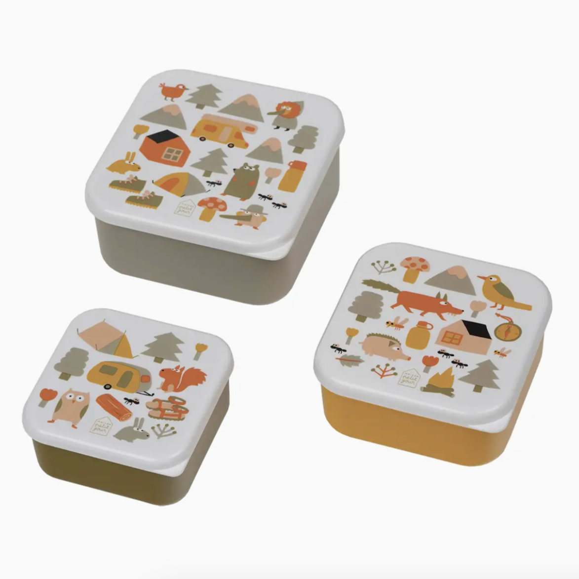 Set of 3 Lunch Boxes -adventure