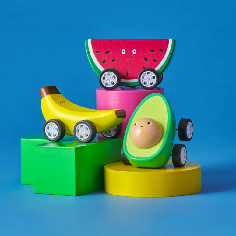 Fruit-Fun Pullback Cars