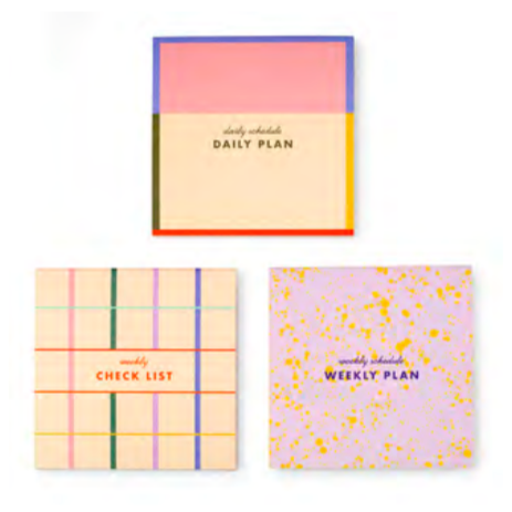 Set of 3 Sticky Note Memo Pads