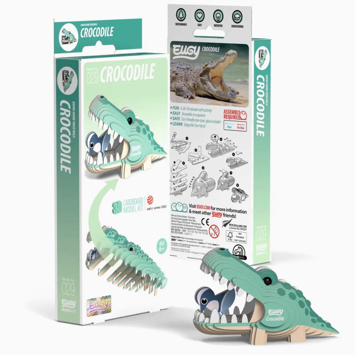 Crocodile  3-D model kit