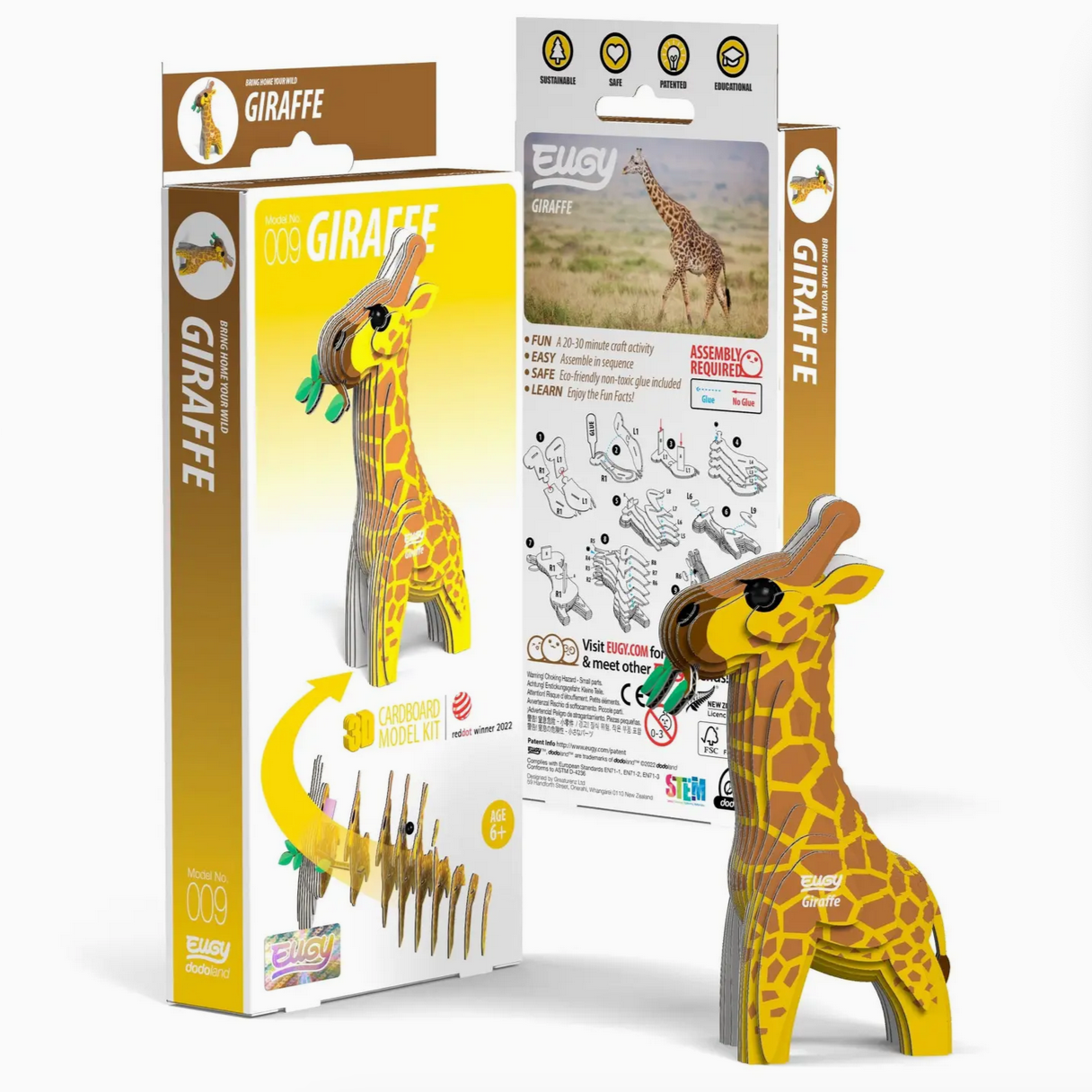 Eugy Giraffe 3-D model kit (6-14yrs)
