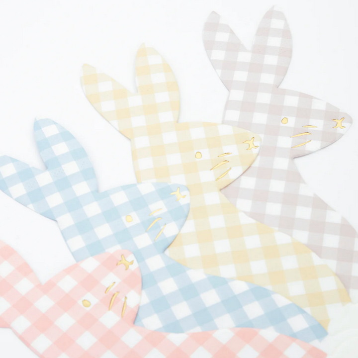 Gingham Bunny Napkins (16pk)