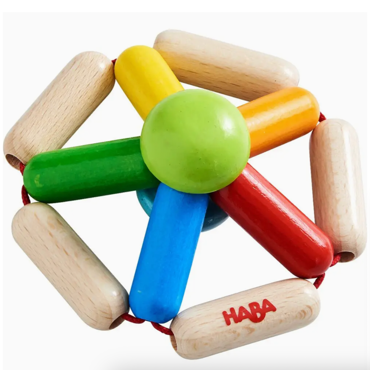 Wooden Clutching Toy Color Carousel