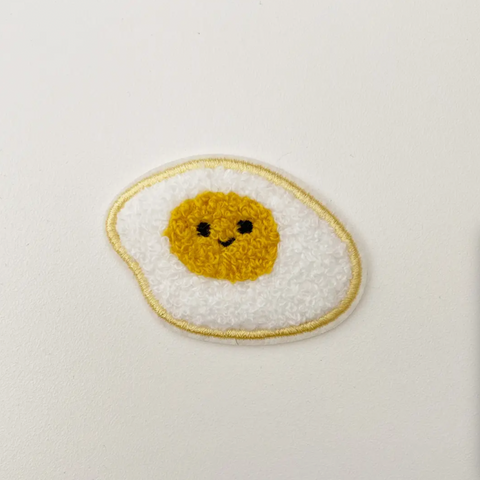Egg Stick On Chenille Patch