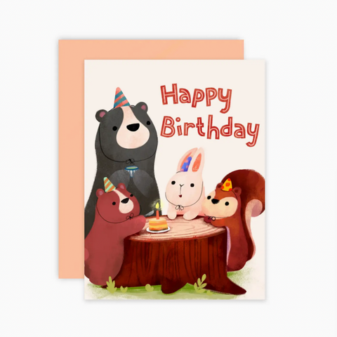Forest Animals Card -birthday