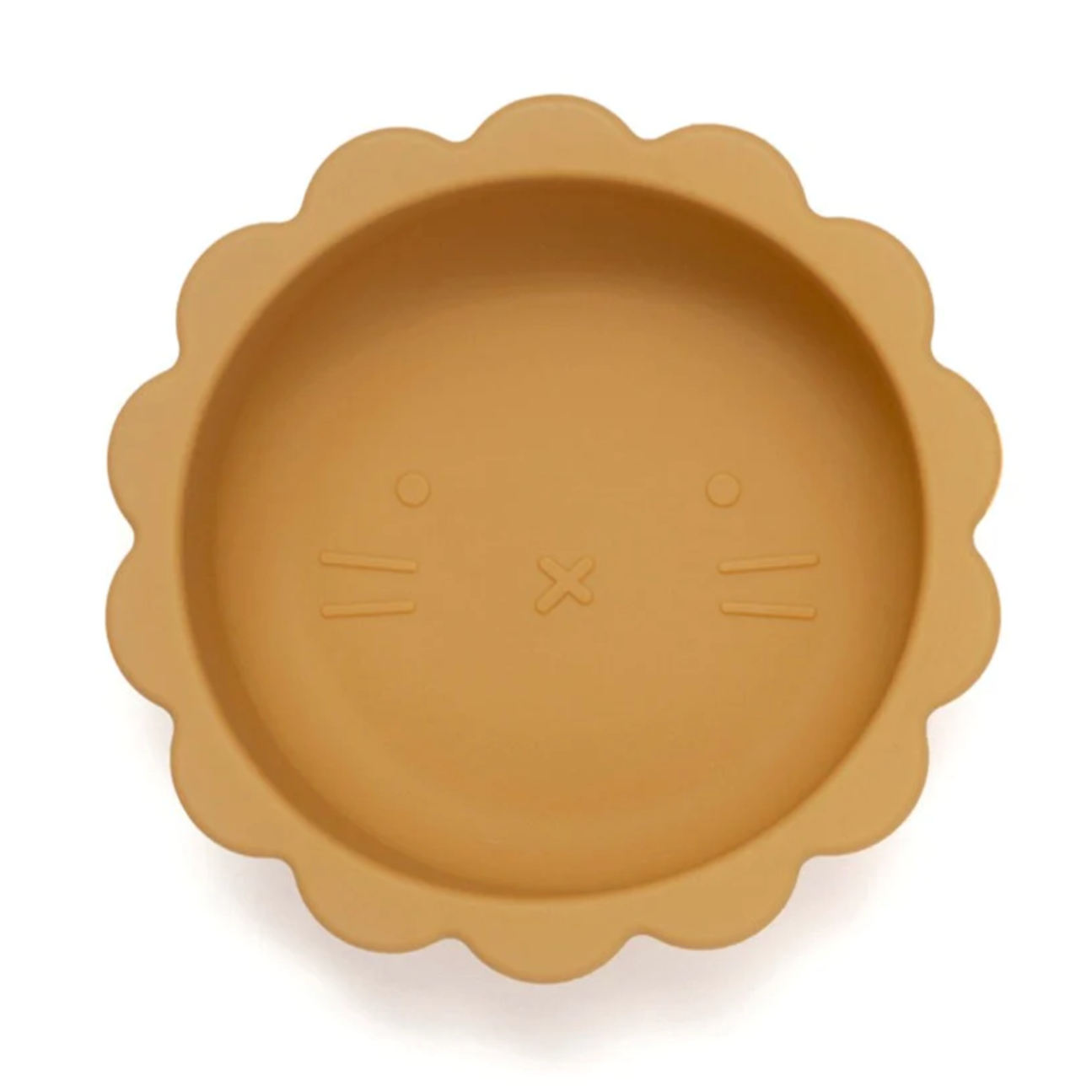 Silicone Suction Bowl Lion - ochra