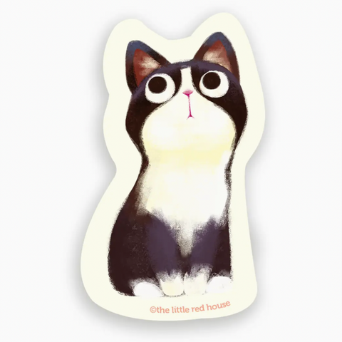 Tuxedo Cat Vinyl Sticker