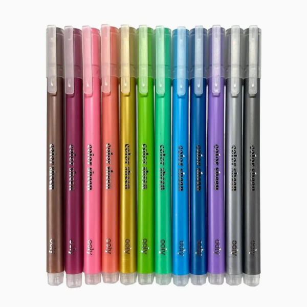 Color Sheen Metallic Gel Pens - set of 12