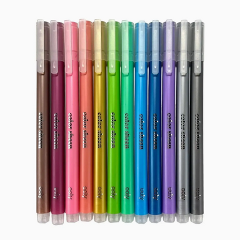 Color Sheen Metallic Gel Pens - set of 12
