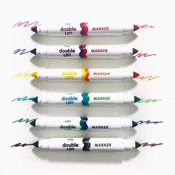 Double Up! Double Ended Markers - set of 6/12 colors