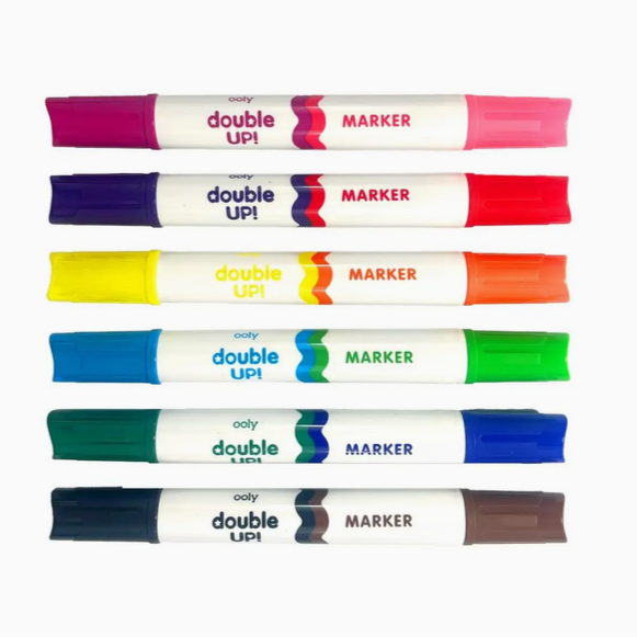Double Up! Double Ended Markers - set of 6/12 colors