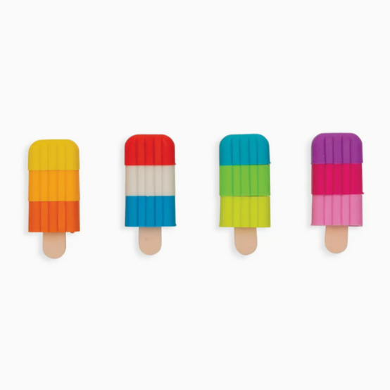 Icy Pops Scented Puzzle Erasers - set of 4