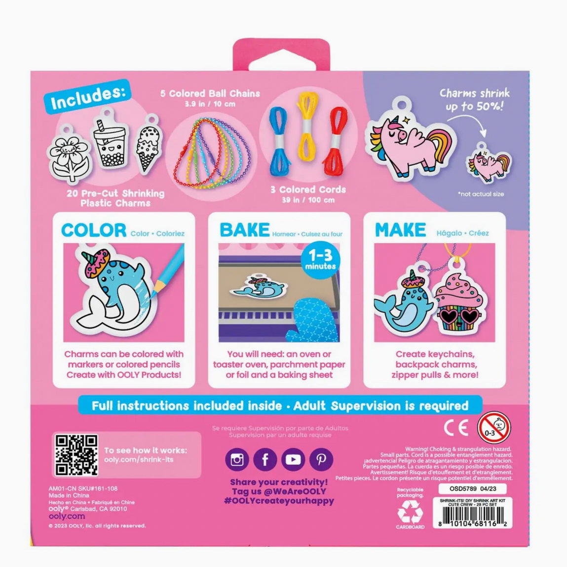 Shrink-Its! D.I.Y. Shrink Art Kit - Cute Crew