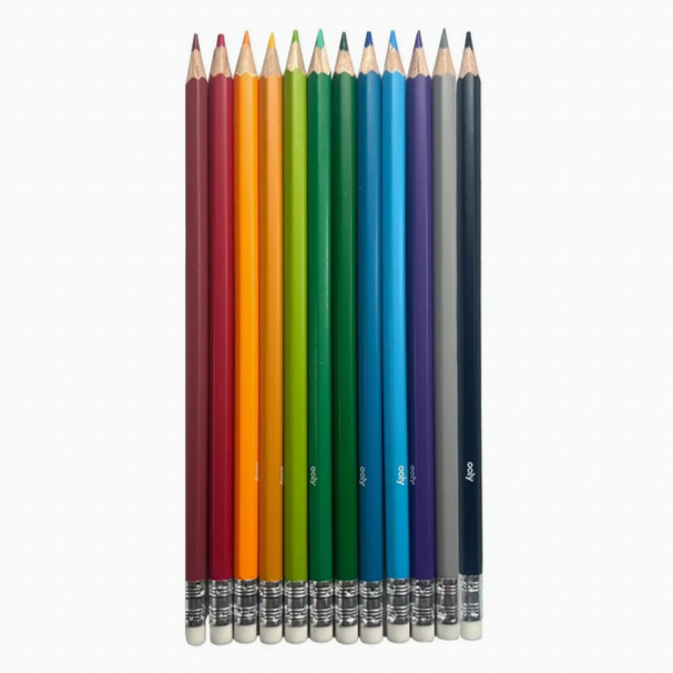 Un-Mistake-Ables! Erasable Colored Pencils- (set of 12)