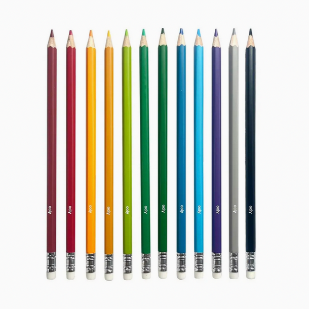 Un-Mistake-Ables! Erasable Colored Pencils- (set of 12)