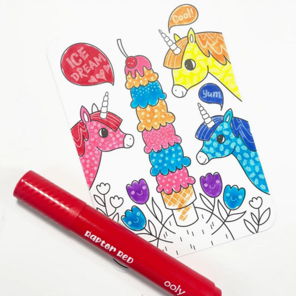 Undercover Art Hidden Patterns Coloring Activity - Unicorn Friends