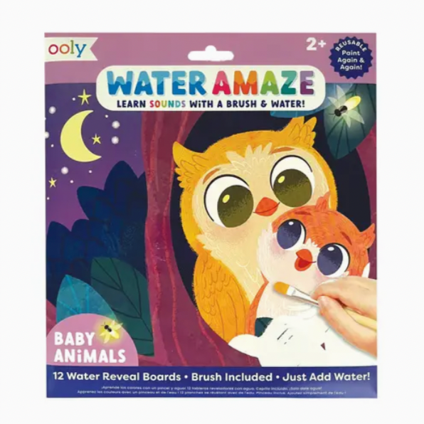 Water Amaze Water Reveal Boards - Baby Animals -13 pcs set