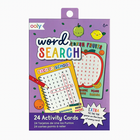 Word Search Activity Cards - Set of 24 (4-8yrs)