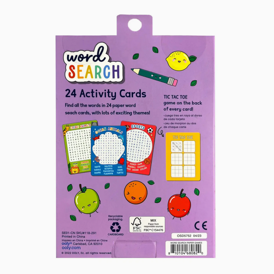 Word Search Activity Cards - Set of 24