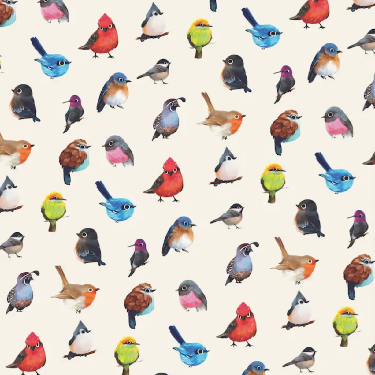 Birds Wrapping Paper -single sheet