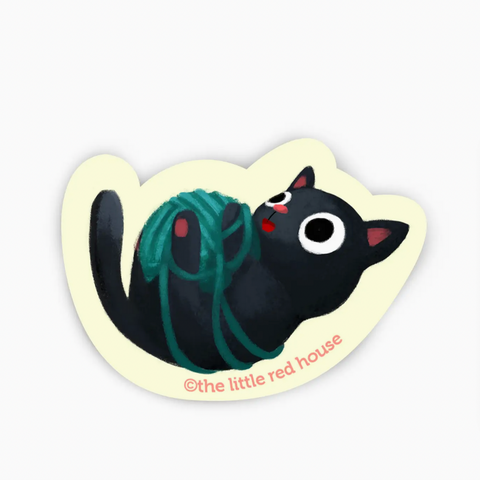 Black Cat Vinyl Sticker