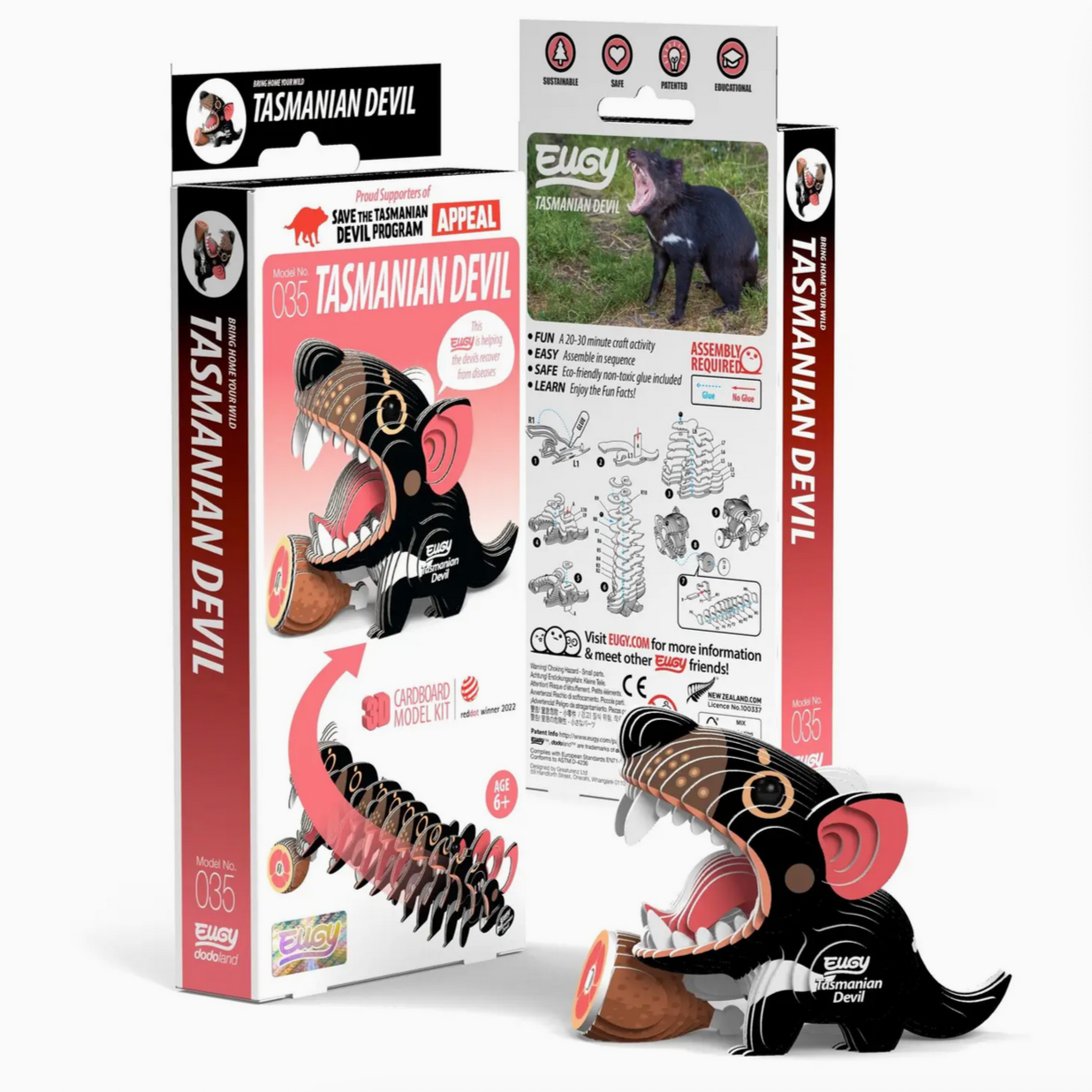 Tasmanian Devil  3-D model kit