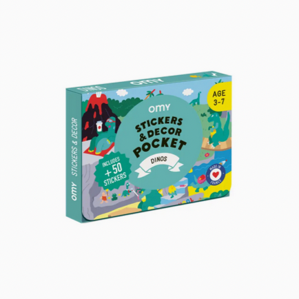 Sticker Decor Pocket - Dinos (3-7yrs)