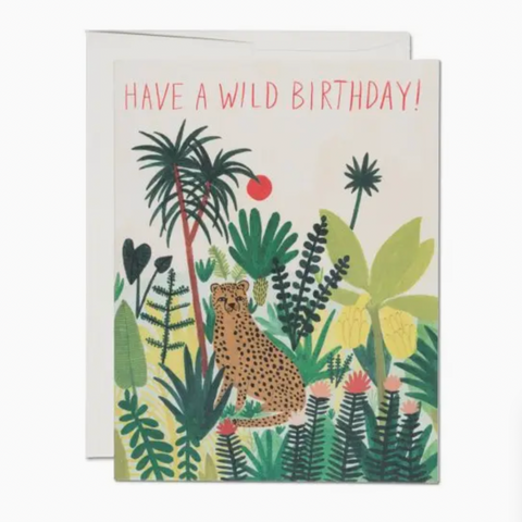 Cheetah Card -birthday