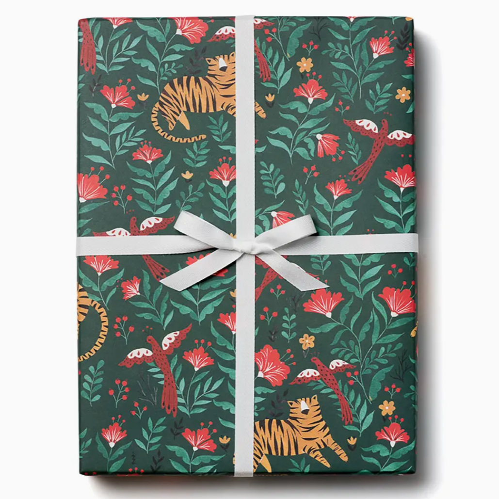 Tiger wrapping paper -roll of 3