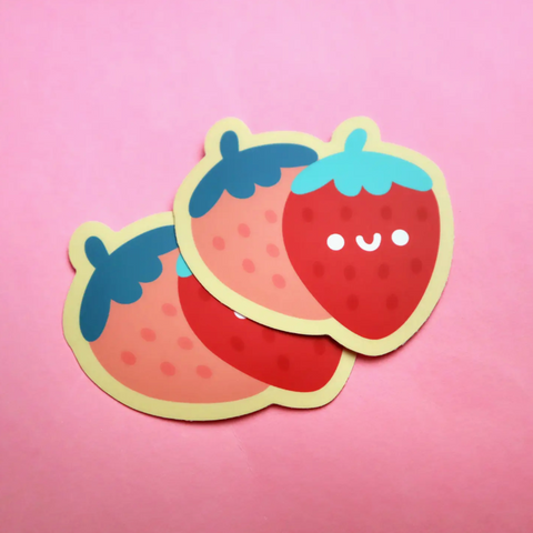 Strawberry Sticker -Vica Lew