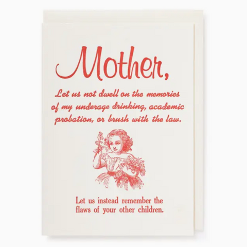Let Us Not Dwell Greeting Card -mother's day