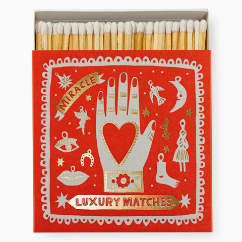 Miracle Luxury Matches Square Matchbox -Louise Lockhart