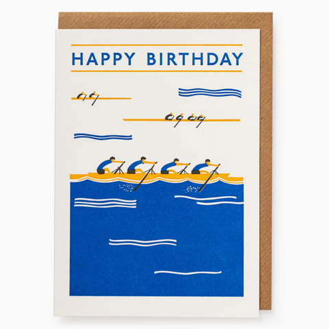 Rowers Birthday Greeting Card -birthday