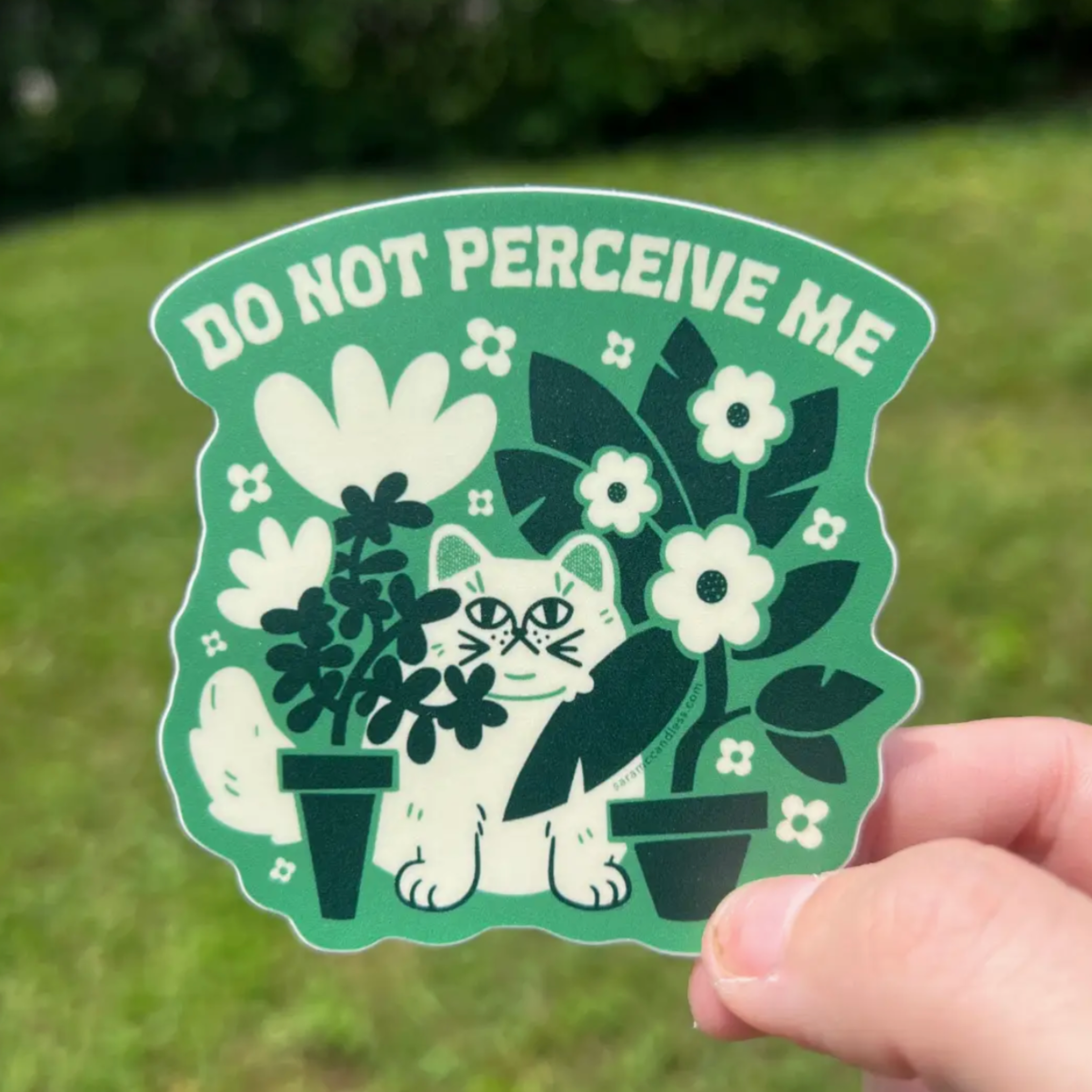 Do Not Perceive Me Sticker