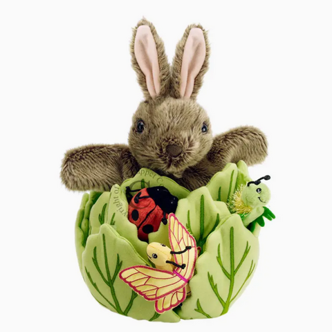 Hide-Away Hand Puppets: Rabbit in A Lettuce