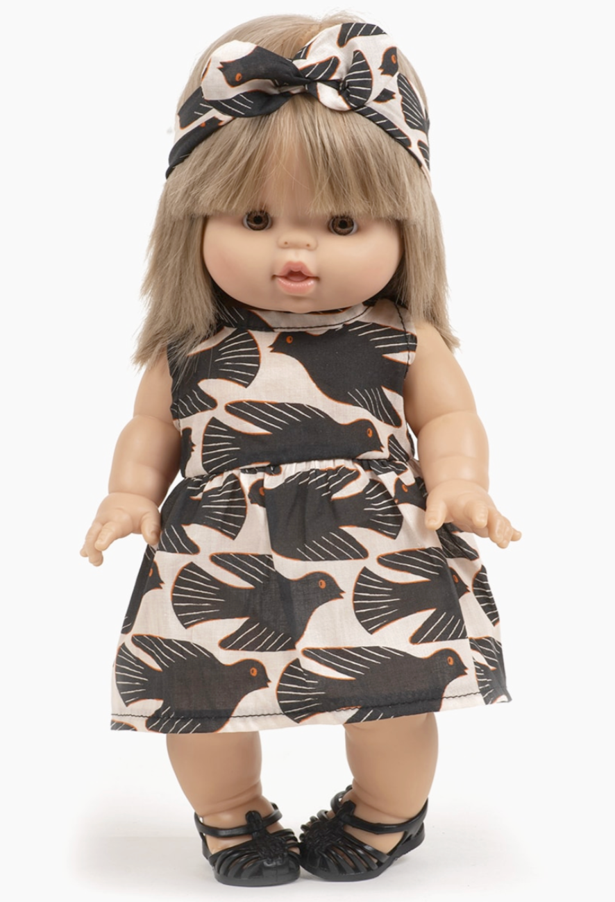 Doll – Salambo cotton sleeveless Faustine dress -34cm