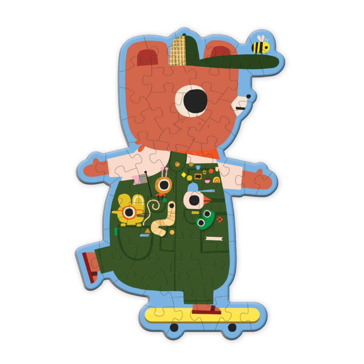 Cinnamon Bear Scratch and Sniff Shaped Mini Puzzle -48pcs