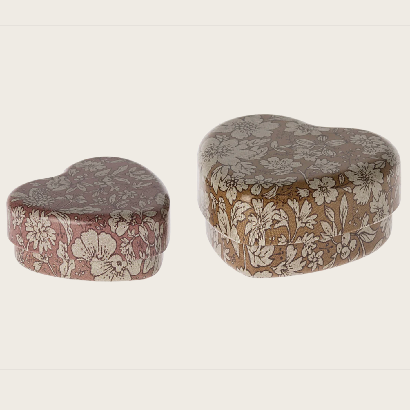 Heart Tooth Box 2 pcs set  -ocher/heather blossom