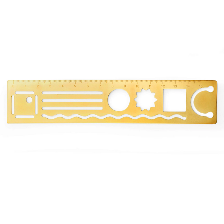 3 in 1 Metal Ruler