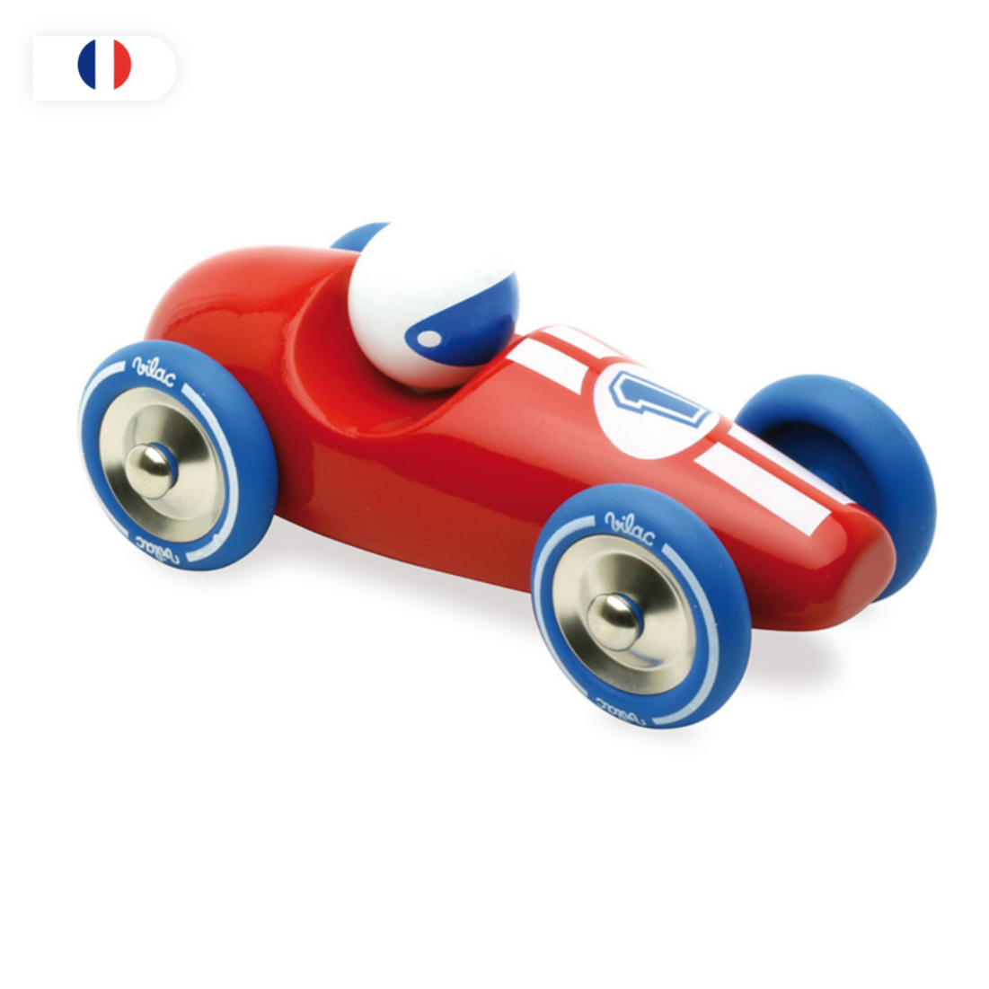 Large Grand Prix Vintage Race Car -red