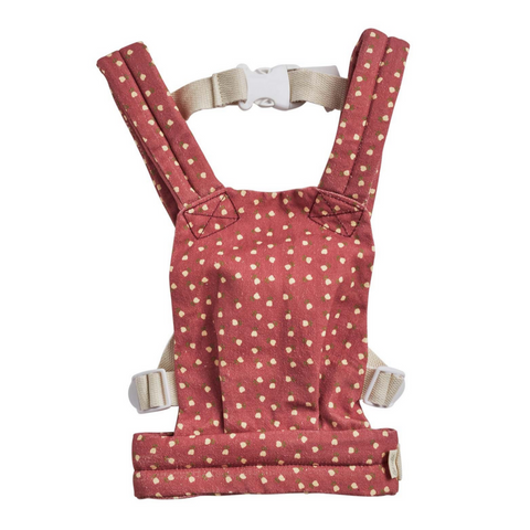Dinkum Dolls Carrier - Sweetheart Red (for 14" friends)  (18mos-3yrs)