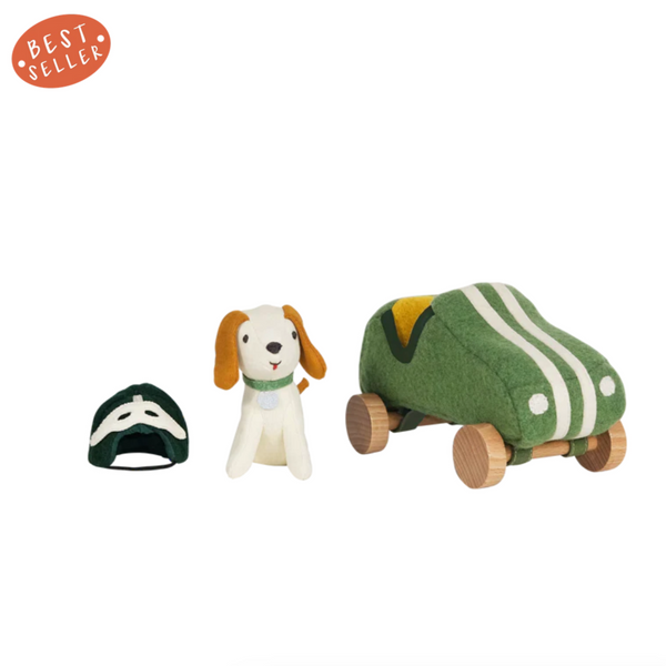 Holdie Dog-Go - Racer Boy - green