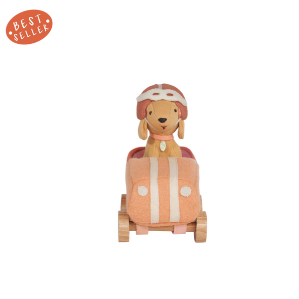 Holdie Dog-Go - Racer Girl - pink