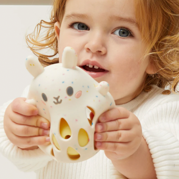 Silicone Rattle - Bunny (0-2yrs)