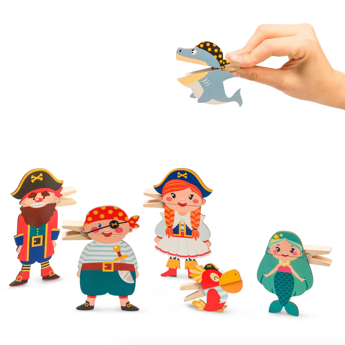 Clothespin Puppets Pirates