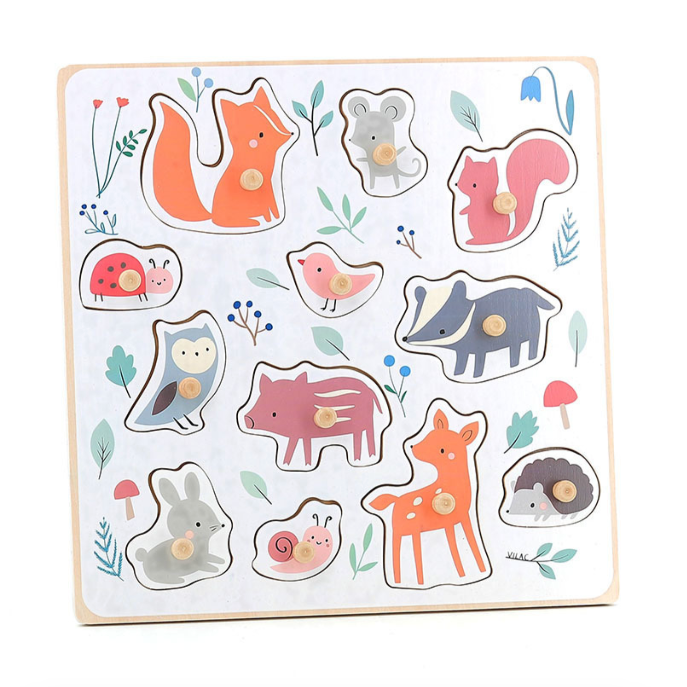 Forest Animals Peg Puzzle - Sarah Betz