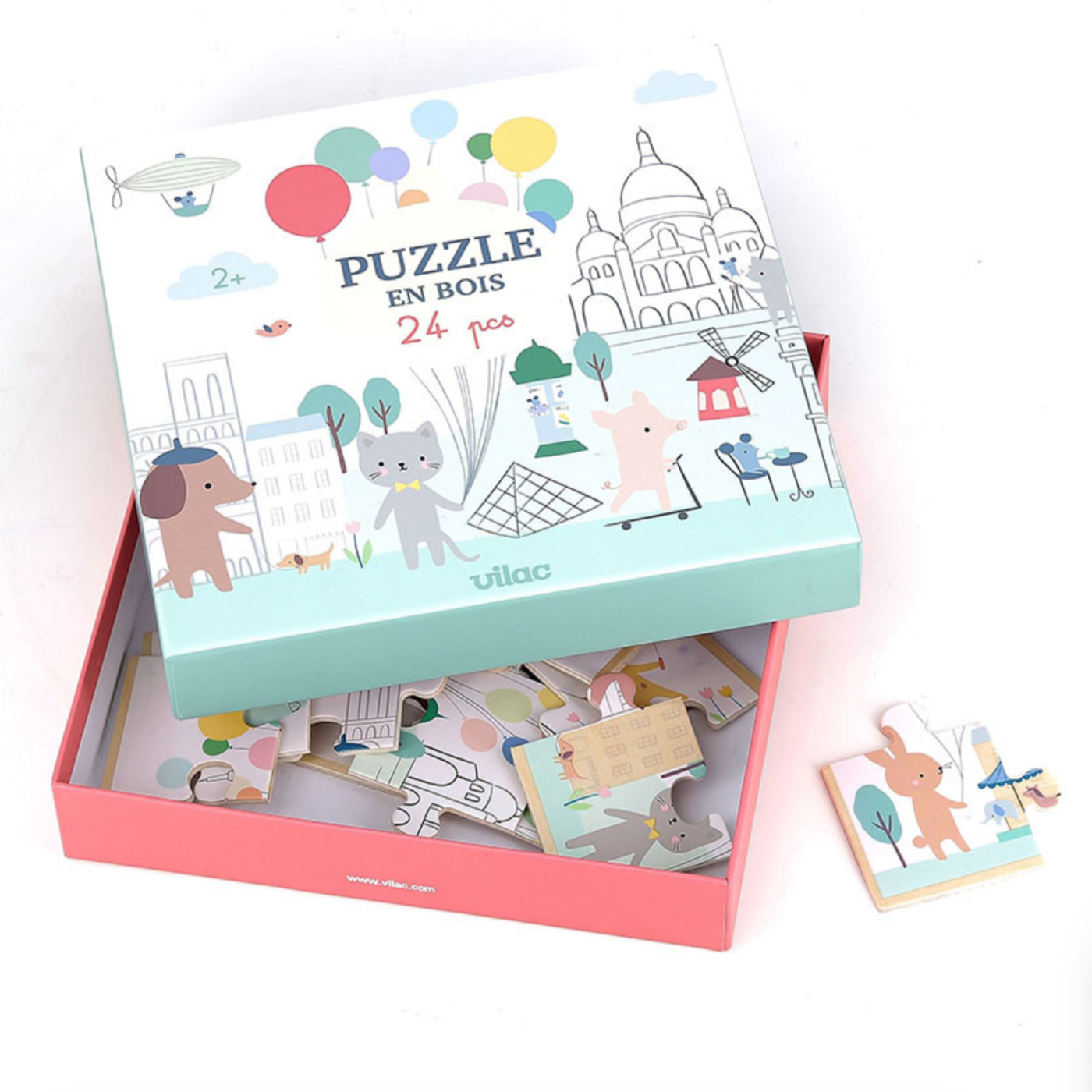 Paris Wooden Puzzle 24pcs - Sarah Betz