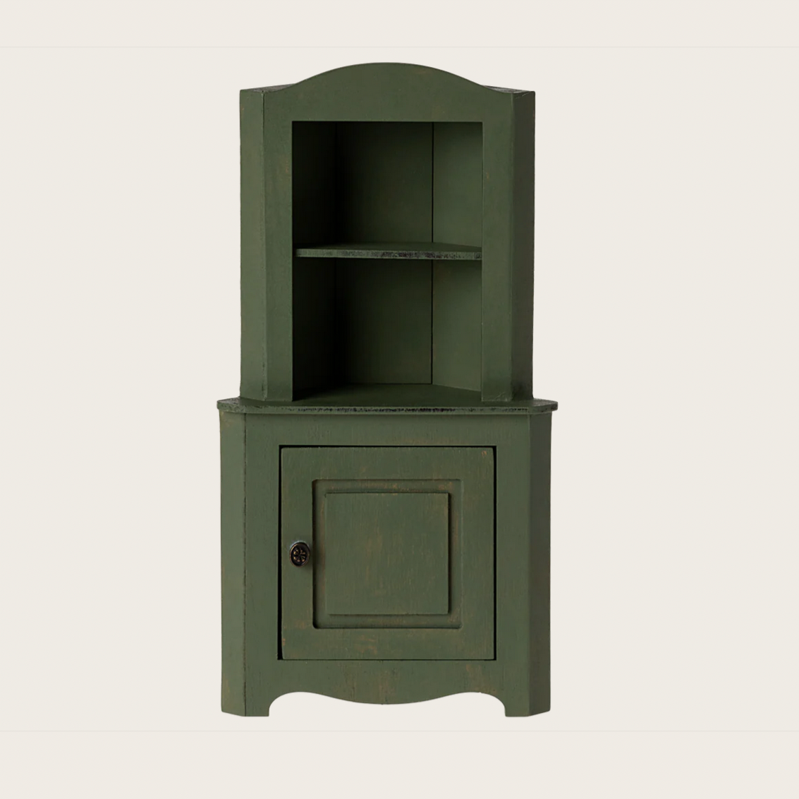 Miniature Corner Cabinet - dark green